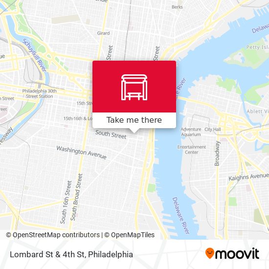 Lombard St & 4th St map