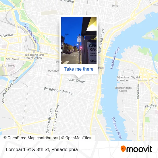 Lombard St & 8th St map