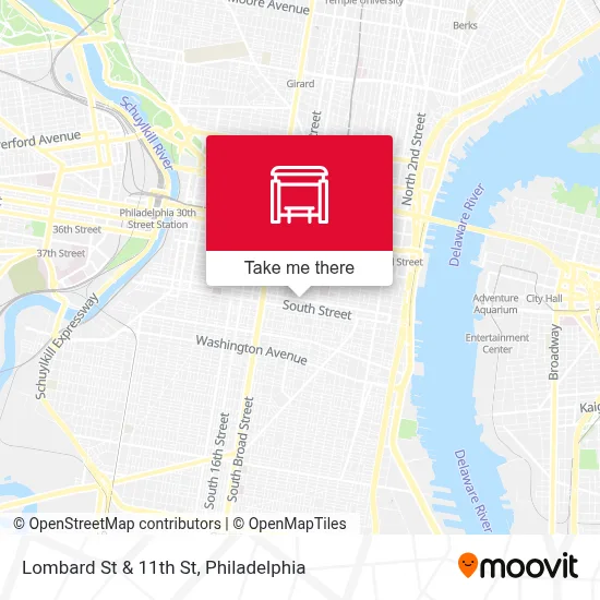 Lombard St & 11th St map