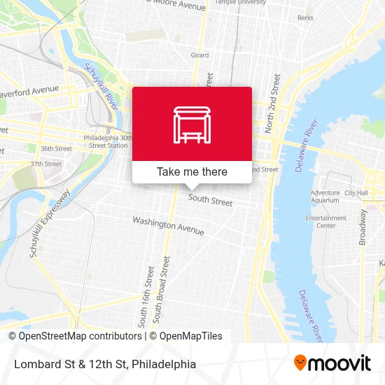 Lombard St & 12th St map