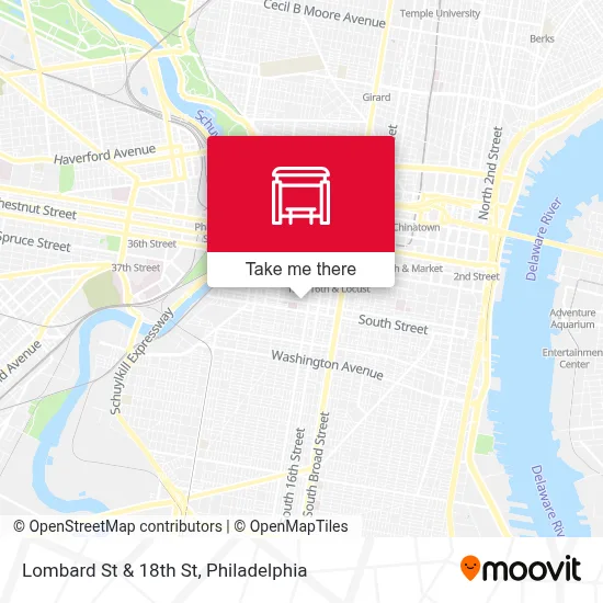 Lombard St & 18th St map