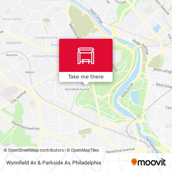 Wynnfield Av & Parkside Av map