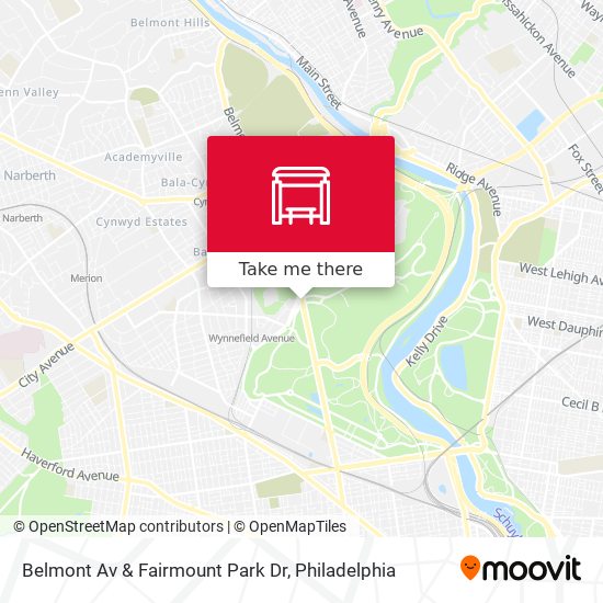 Belmont Av & Fairmount Park Dr map