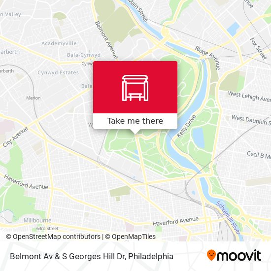 Mapa de Belmont Av & S Georges Hill Dr
