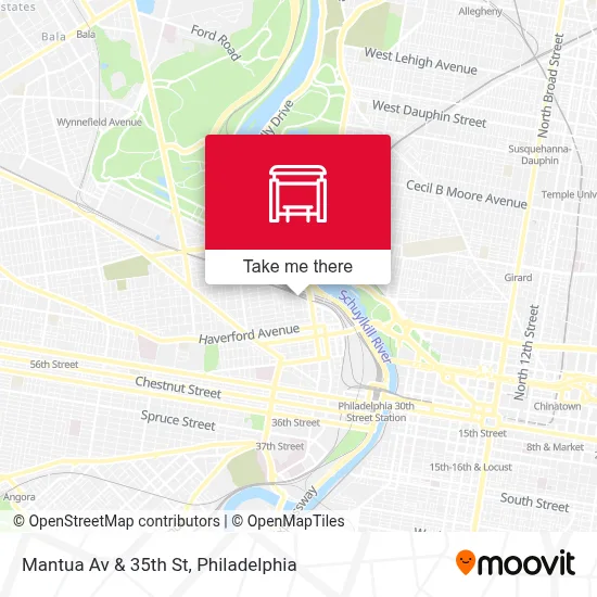 Mantua Av & 35th St map