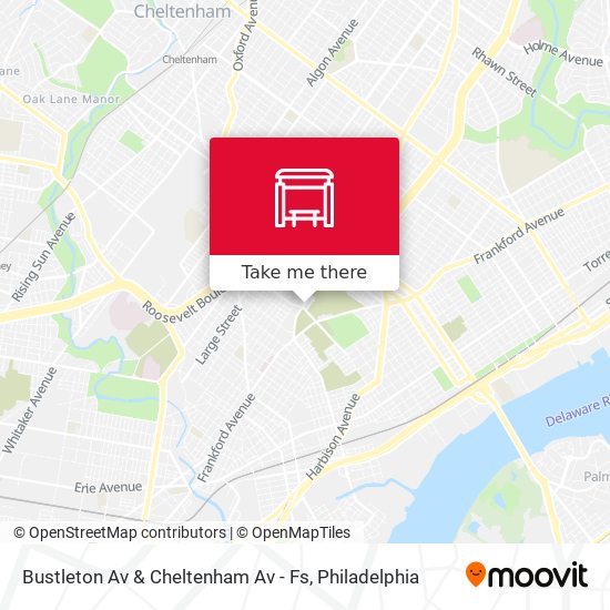 Mapa de Bustleton Av & Cheltenham Av - Fs