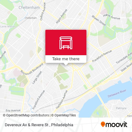 Devereux Av & Revere St map