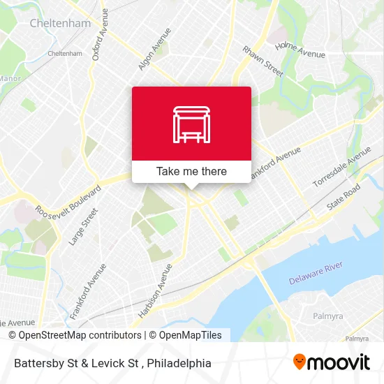 Battersby St & Levick St map