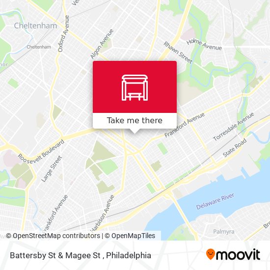 Battersby St & Magee St map