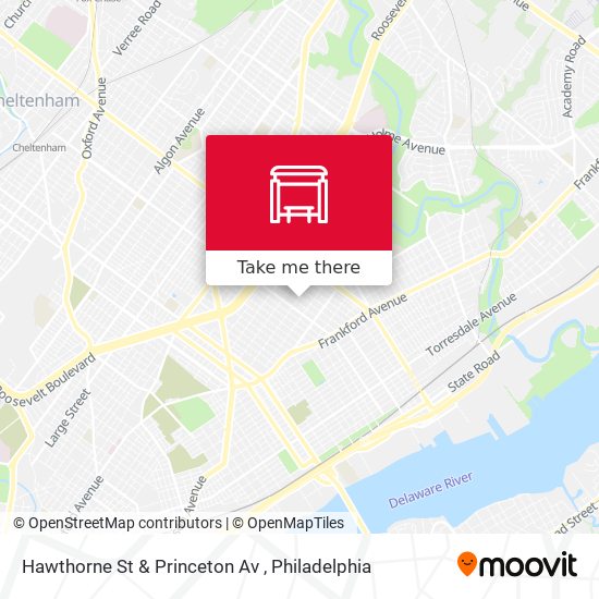 Mapa de Hawthorne St & Princeton Av