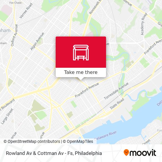 Rowland Av & Cottman Av - Fs map