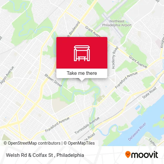 Welsh Rd & Colfax St map
