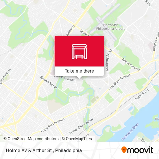 Holme Av & Arthur St map