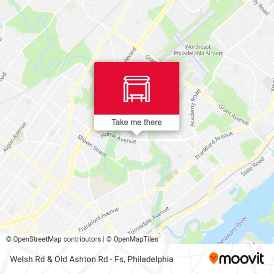 Welsh Rd & Old Ashton Rd - Fs map