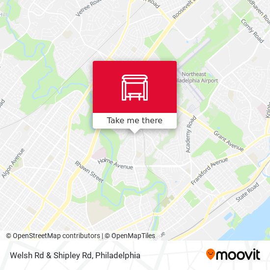Welsh Rd & Shipley Rd map