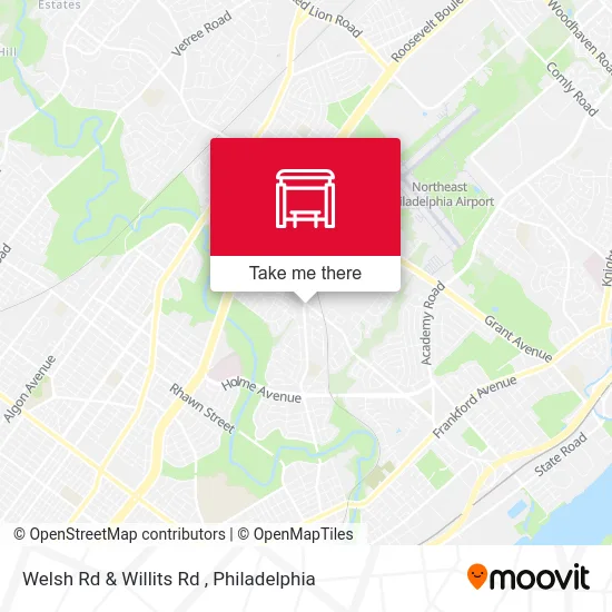 Welsh Rd & Willits Rd map
