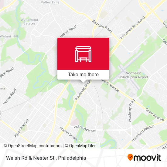 Mapa de Welsh Rd & Nester St