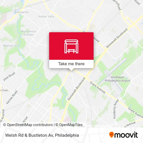Welsh Rd & Bustleton Av map
