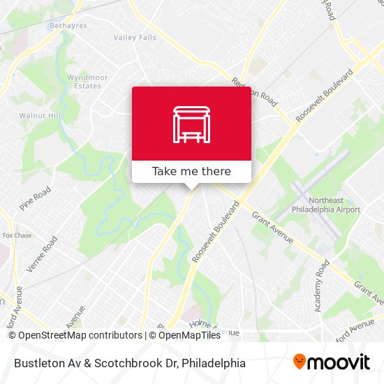 Bustleton Av & Scotchbrook Dr map