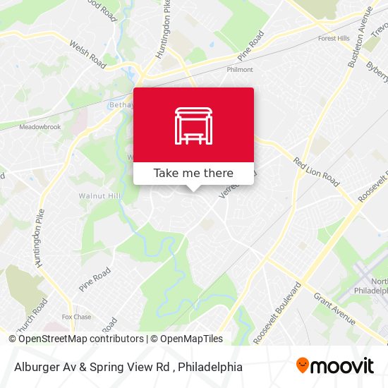 Alburger Av & Spring View Rd map