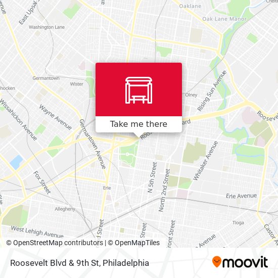 Roosevelt Blvd & 9th St map