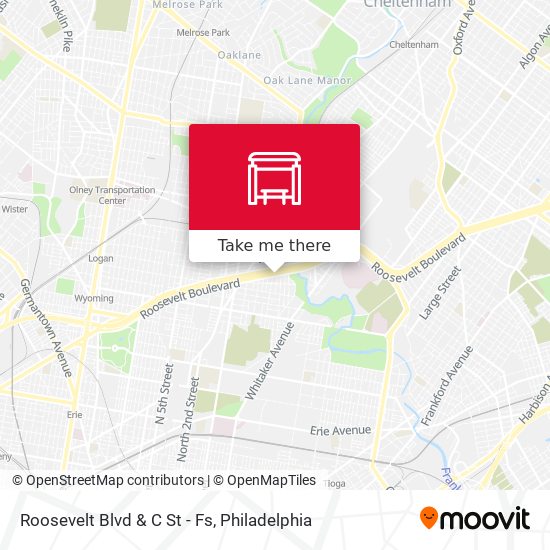 Mapa de Roosevelt Blvd & C St - Fs