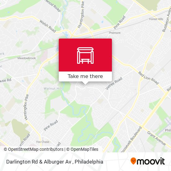 Mapa de Darlington Rd & Alburger Av