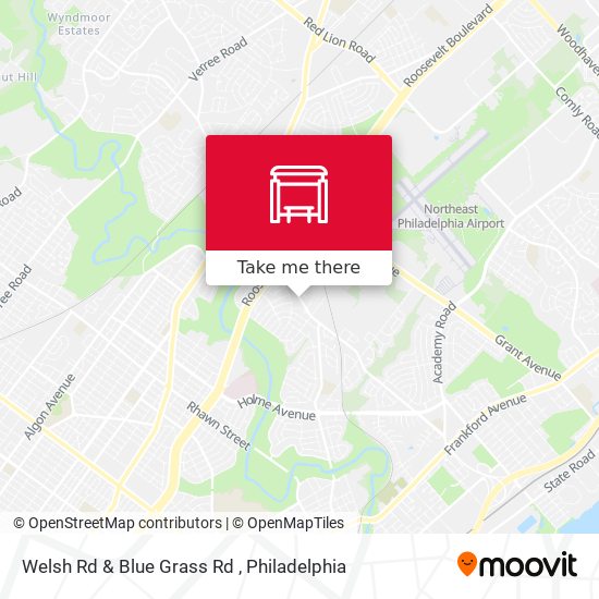 Welsh Rd & Blue Grass Rd map