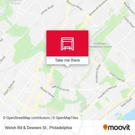 Mapa de Welsh Rd & Dewees St