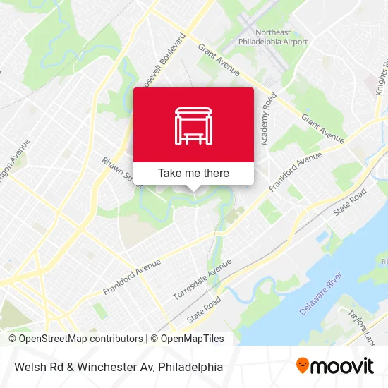 Welsh Rd & Winchester Av map