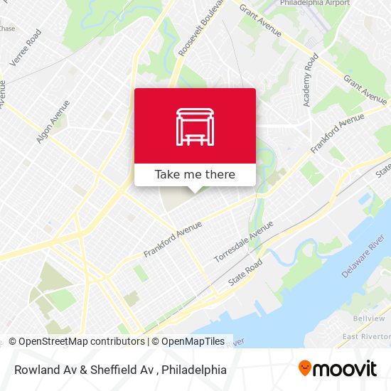 Rowland Av & Sheffield Av map