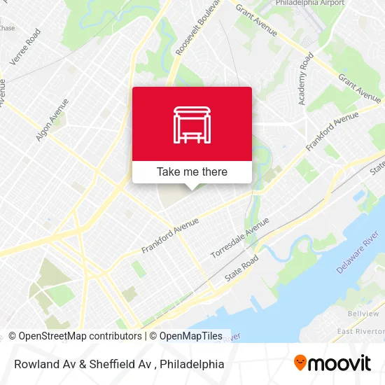 Rowland Av & Sheffield Av map