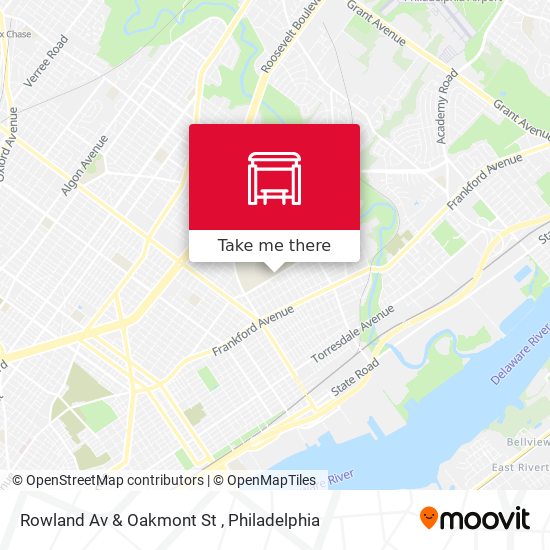 Mapa de Rowland Av & Oakmont St