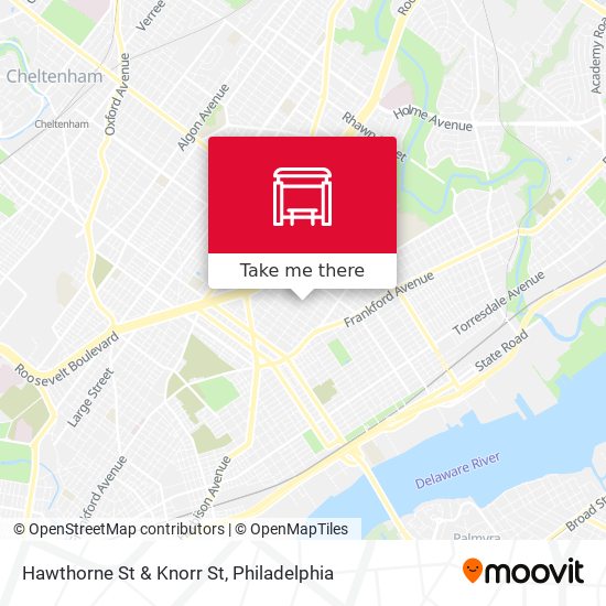 Hawthorne St & Knorr St map