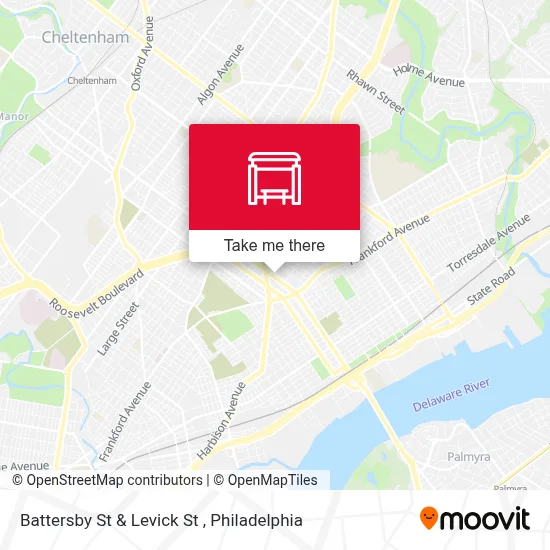 Battersby St & Levick St map