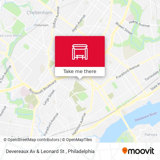 Devereaux Av & Leonard St map