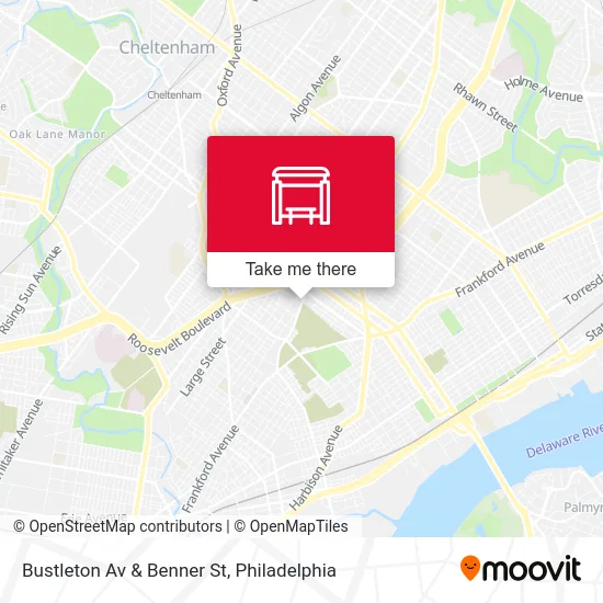 Bustleton Av & Benner St map