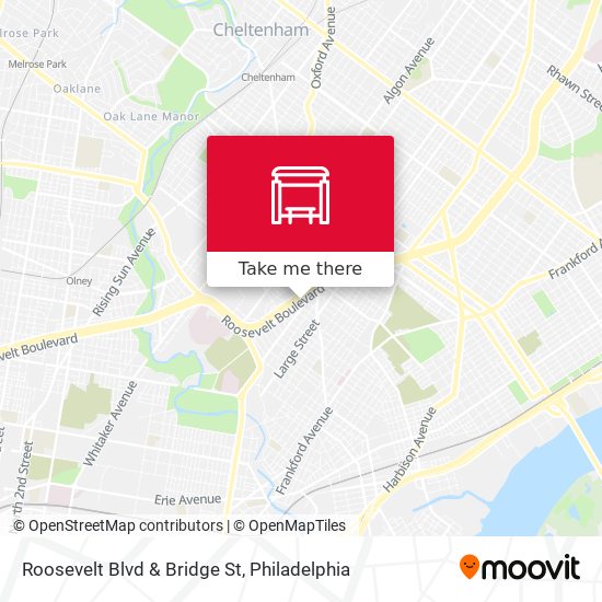 Roosevelt Blvd & Bridge St map