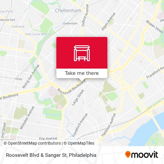 Roosevelt Blvd & Sanger St map