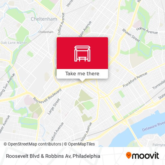 Roosevelt Blvd & Robbins Av map
