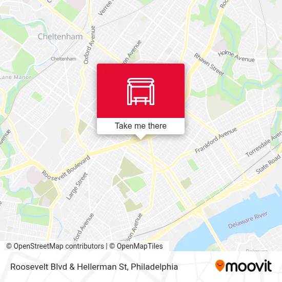 Roosevelt Blvd & Hellerman St map