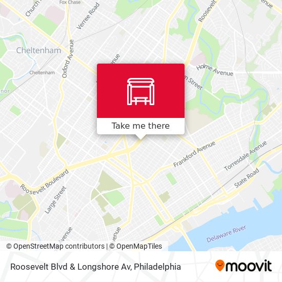 Roosevelt Blvd & Longshore Av map