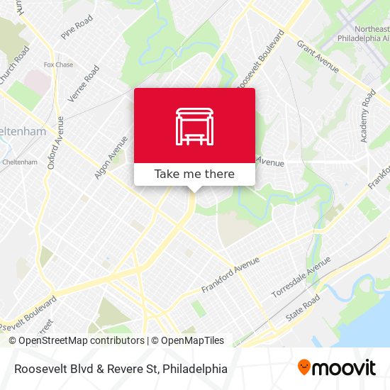 Roosevelt Blvd & Revere St map