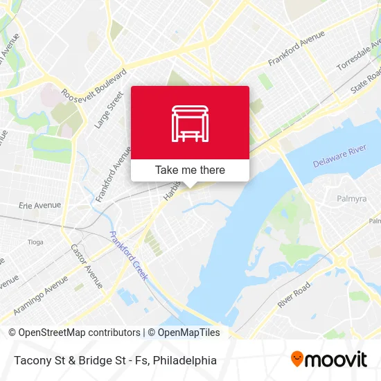 Tacony St & Bridge St - Fs map