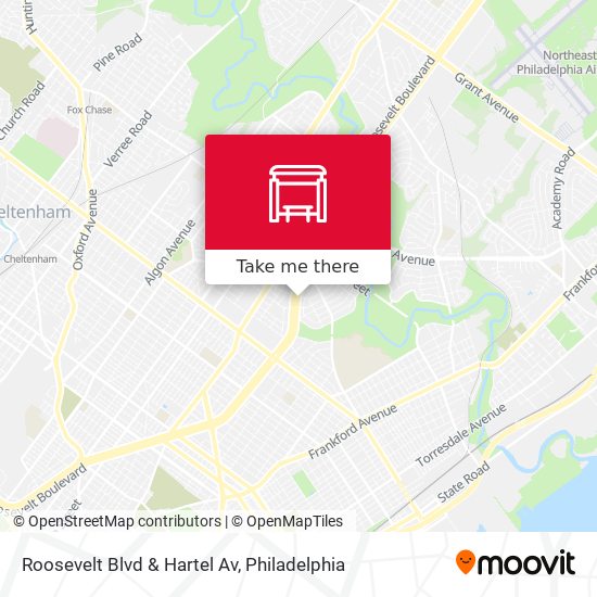 Roosevelt Blvd & Hartel Av map