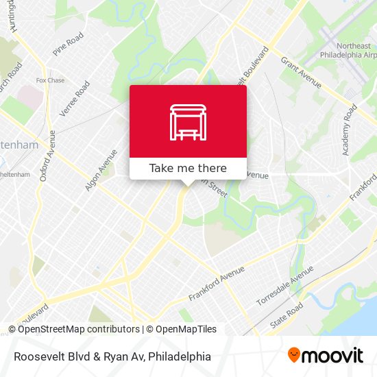Roosevelt Blvd & Ryan Av map