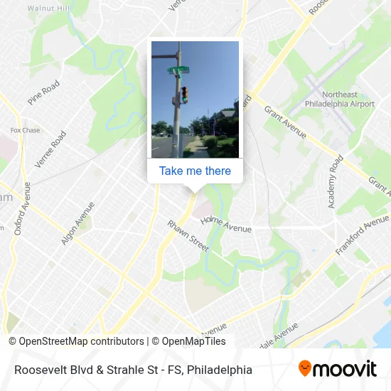 Roosevelt Blvd & Strahle St - FS map