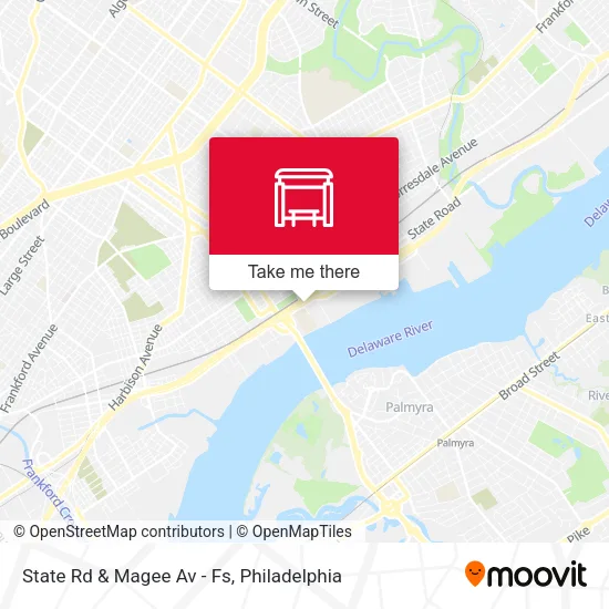 State Rd & Magee Av - Fs map
