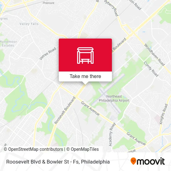 Roosevelt Blvd & Bowler St - Fs map