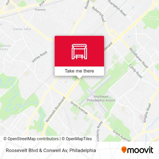 Roosevelt Blvd & Conwell Av map